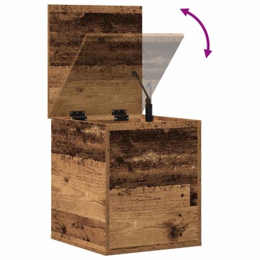 vidaXL Κουτί αποθήκευσης Παλιό Ξύλο 40x42x46cm Επεξεργασμένο Ξύλο