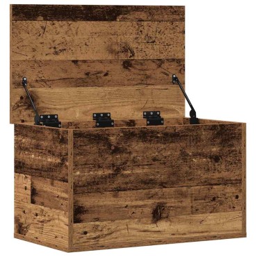 vidaXL Κουτί αποθήκευσης Παλιό Ξύλο 60x35x35cm Επεξεργασμένο Ξύλο