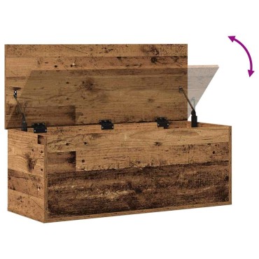 vidaXL Κουτί αποθήκευσης Παλιό Ξύλο 90x35x35cm Επεξεργασμένο Ξύλο