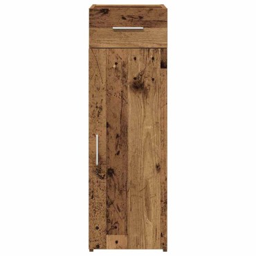 vidaXL Πλαϊνό γραφείο με συρτάρι Παλιό ξύλο 30x42,5x93cm 1 τεμ.