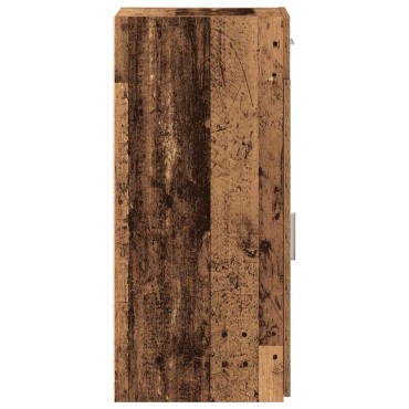 vidaXL Πλαϊνό γραφείο με συρτάρι Παλιό ξύλο 30x42,5x93cm 1 τεμ.