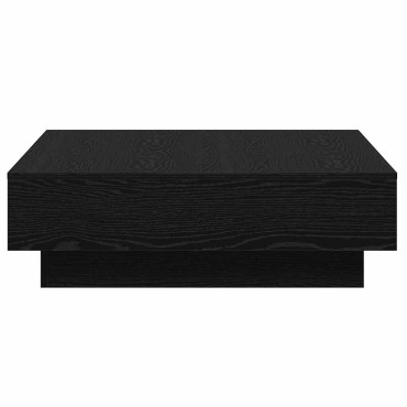 vidaXL Τραπεζάκι σαλονιού Μαύρη Οξυά 90x90x28cm 1 τεμ.