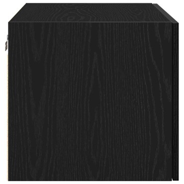 vidaXL Ντουλάπα Τοίχου Μαύρη δρυς 70x42.5x40cm 1 τεμ.