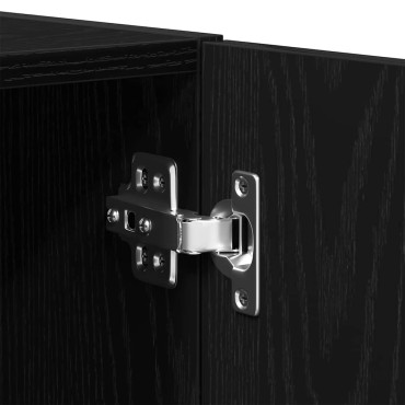 vidaXL Ντουλάπα Τοίχου Μαύρη δρυς 70x42.5x40cm 1 τεμ.