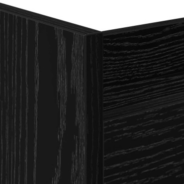 vidaXL Λεπτό Καρότσι Αποθήκευσης Μαύρη Οξυά 60x22x80cm