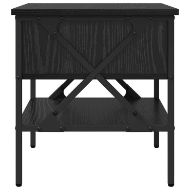 vidaXL Κομοδίνο 2 τεμ. Μαύρη δρυς 40x42x45cm
