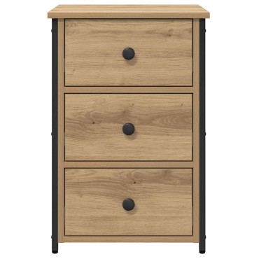 vidaXL Κομοδίνο 2 τεμ. Καφέ 40x36x60cm Στερεό Ανακτηθέν Ξύλο
