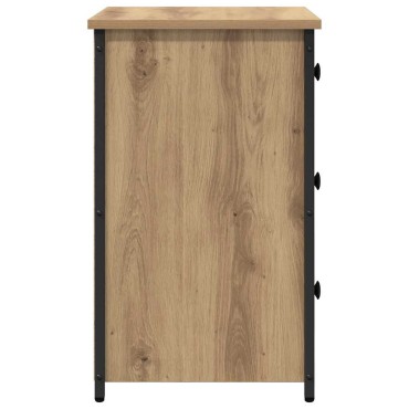 vidaXL Κομοδίνο 2 τεμ. Καφέ 40x36x60cm Στερεό Ανακτηθέν Ξύλο