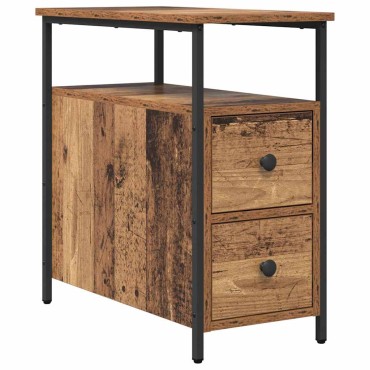 vidaXL Κομοδίνο Παλαιό ξύλο 30x60x60cm Επεξεργασμένο ξύλο 1 τεμ.