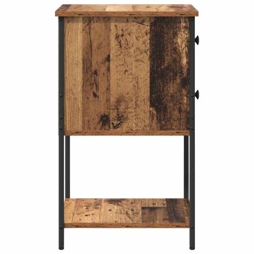 vidaXL Κομοδίνο Παλαιό ξύλο 32x42x70cm Επεξεργασμένο ξύλο 1 τεμ.