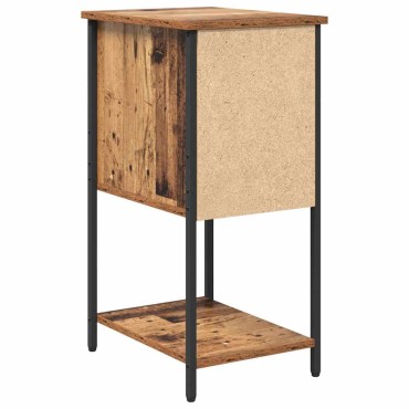 vidaXL Κομοδίνο Παλαιό ξύλο 32x42x70cm Επεξεργασμένο ξύλο 1 τεμ.
