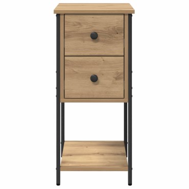 vidaXL Κομοδίνο artisan δρυς 32x42x70cm Επεξεργασμένο ξύλο 1 τεμ.