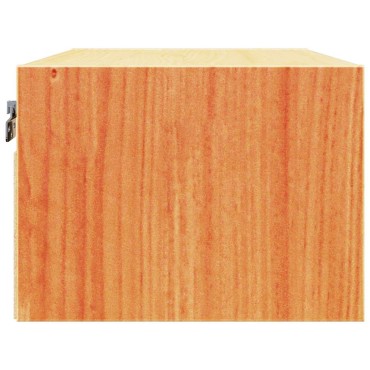 vidaXL Κομοδίνο Κερωτό καφέ 50x32,5x24cm Μασίφ ξύλο πεύκου 1 τεμ.