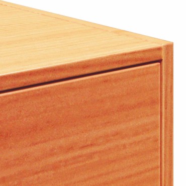 vidaXL Κομοδίνο Κερωτό καφέ 50x32,5x24cm Μασίφ ξύλο πεύκου 1 τεμ.