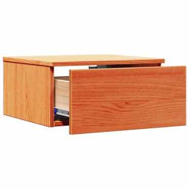 vidaXL Κομοδίνο 2 τεμ. Κερωτό καφέ 37x35x18,5cm Μασίφ ξύλο πεύκου