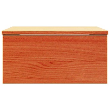 vidaXL Κομοδίνο 2 τεμ. Κερωτό καφέ 37x35x18,5cm Μασίφ ξύλο πεύκου