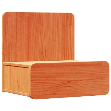 vidaXL Κομοδίνο Κερωτό καφέ 44x32,5x40cm Μασίφ ξύλο πεύκου 1 τεμ.
