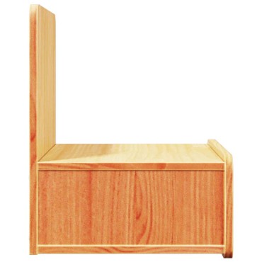 vidaXL Κομοδίνο Κερωτό καφέ 44x32,5x40cm Μασίφ ξύλο πεύκου 1 τεμ.