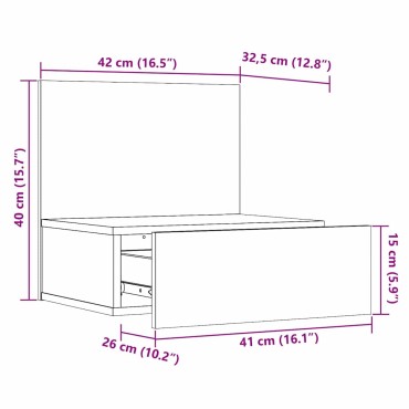 vidaXL Κομοδίνο 2 τεμ. Κερωτό καφέ 42x32,5x40cm Μασίφ ξύλο πεύκου