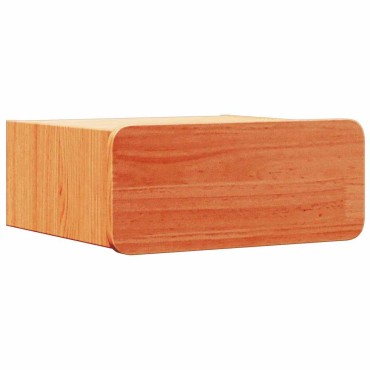 vidaXL Κομοδίνο Κερωτό καφέ 39x34x16,5cm Μασίφ ξύλο πεύκου 1 τεμ.