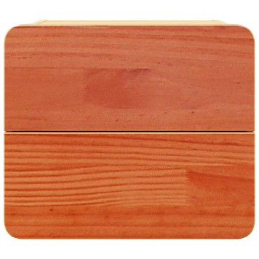 vidaXL Κομοδίνο 2 τεμ. Καφέ 39x34x33cm Μασίφ ξύλο πεύκου