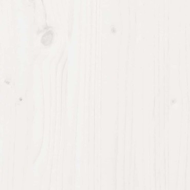 vidaXL Τραπεζάκι σαλονιού Λευκό 50x40x50cm Μασίφ ξύλο πεύκου 1 τεμ.