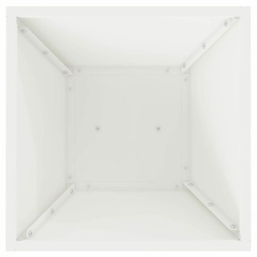 vidaXL Γλάστρα Πυλώνας 2 τμχ. Λευκό 35 x 35 x 73 εκ.