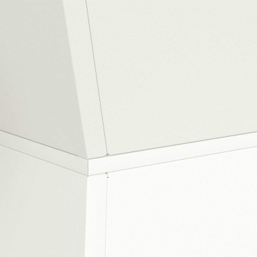 vidaXL Γλάστρα Πυλώνας 2 τμχ. Λευκό 35 x 35 x 73 εκ.