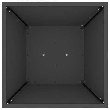 vidaXL Γλάστρα Πυλώνας Μαύρο 40 x 40 x 100 cm