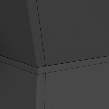 vidaXL Γλάστρα Πυλώνας Μαύρο 40 x 40 x 100 cm
