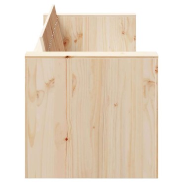 vidaXL Καναπές Κήπου Φυσικό 185,5x60x62cm Στερεά ξυλεία πεύκου