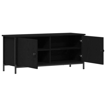 vidaXL Ντουλάπι TV 100x35x45cm Μαύρη Οξυά Επεξεργασμένο Ξύλο