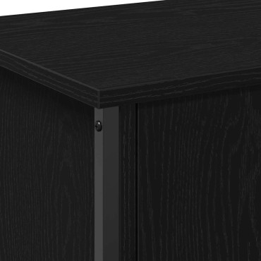 vidaXL Ντουλάπι TV 100x35x45cm Μαύρη Οξυά Επεξεργασμένο Ξύλο