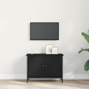 vidaXL Ντουλάπι TV 60x35x45cm Μαύρη Οξυά Επεξεργασμένο Ξύλο