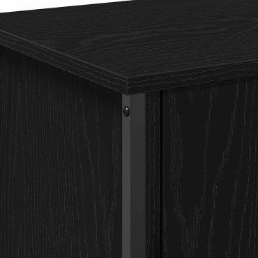 vidaXL Ντουλάπι TV 60x35x45cm Μαύρη Οξυά Επεξεργασμένο Ξύλο