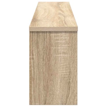 vidaXL Τοίχου Κρεμάστρα Επιτοίχιο Δρύς Sonoma 100x16x26 εκ