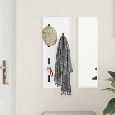 vidaXL Τοίχου Κρεμάστρα Επιτοίχιο Λευκό 30x1,5x80cm