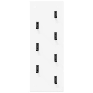 vidaXL Τοίχου Κρεμάστρα Επιτοίχιο Λευκό 30x1,5x80cm