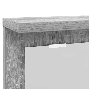 vidaXL Τοίχου Κρεμάστρα Επιτοίχιο Γκρι sonoma 85x10x45cm