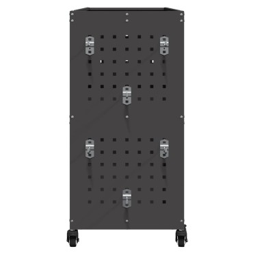 vidaXL Καρότσι εργαλείων Μαύρο 75 x 35 x 73 εκ. Ψυχρής έλασης χάλυβας
