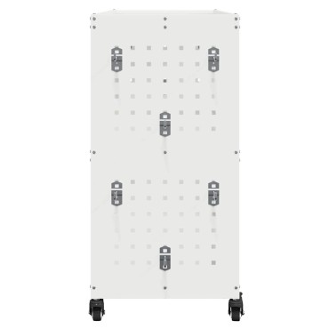 vidaXL Καρότσι εργαλείων Λευκό 75 x 35 x 73 εκ. Ψυχρής έλασης χάλυβας