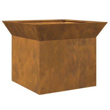 vidaXL Φωτιά Σκ rusty 50 x 50 x 40 cm Ατσάλι σκληρυθέν στον αέρα
