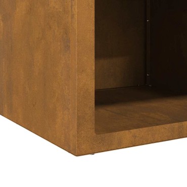 vidaXL Φωτιά Σκ rusty 50 x 50 x 40 cm Ατσάλι σκληρυθέν στον αέρα