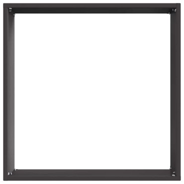 vidaXL Περίγραμμα γκαζόν 6 τμχ. 40 x 40 x 13 cm Ατσάλι Μαύρο