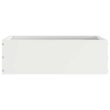 vidaXL Περίγραμμα γκαζόν Λευκό 40 x 40 x 13 cm Ατσάλι