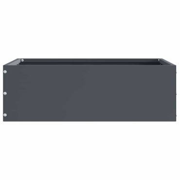 vidaXL Περίγραμμα γκαζόν Ανθρακί 40 x 40 x 13 cm Ατσάλι