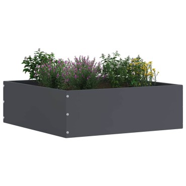 vidaXL Περίγραμμα γκαζόν 6 τμχ. 40 x 40 x 13 cm Ατσάλι Ανθρακί