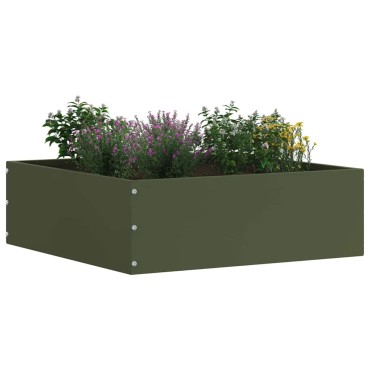 vidaXL Περίγραμμα γκαζόν Ελιά Πράσινη 40 x 40 x 13 cm Ατσάλι