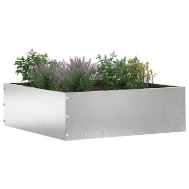 vidaXL Περίγραμμα γκαζόν 6 τμχ. 40 x 40 x 13 cm Ανοξείδωτο ατσάλι