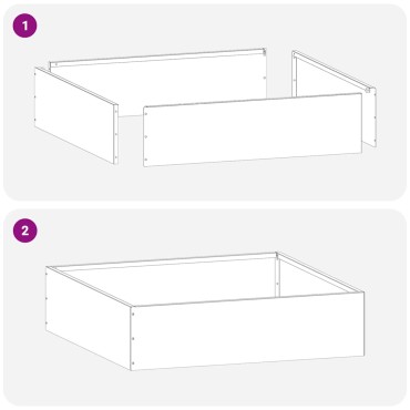 vidaXL Περίγραμμα γκαζόν 40 x 40 x 13 cm Γαλβανισμένος Χάλυβας Ασημί